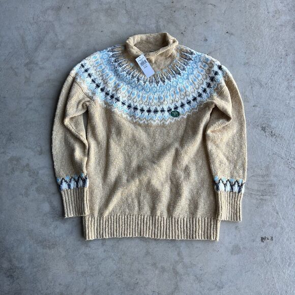 Eddie Bauer Sweaters - NWT Eddie Bauer Womens tan Fair Isle Sweater Size M